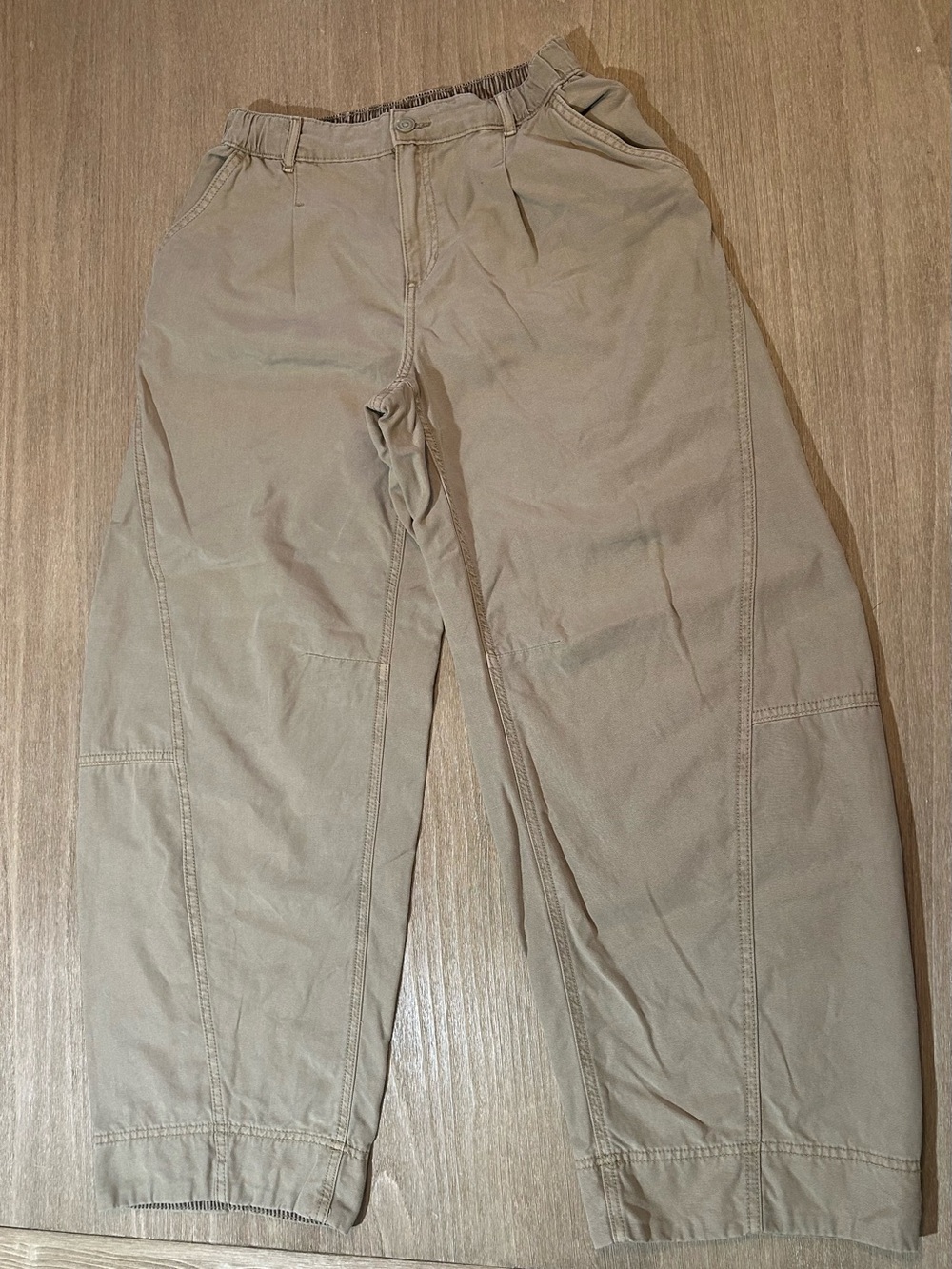 Aerie Utility Balloon Chino Pants Small Regular Tan Khaki